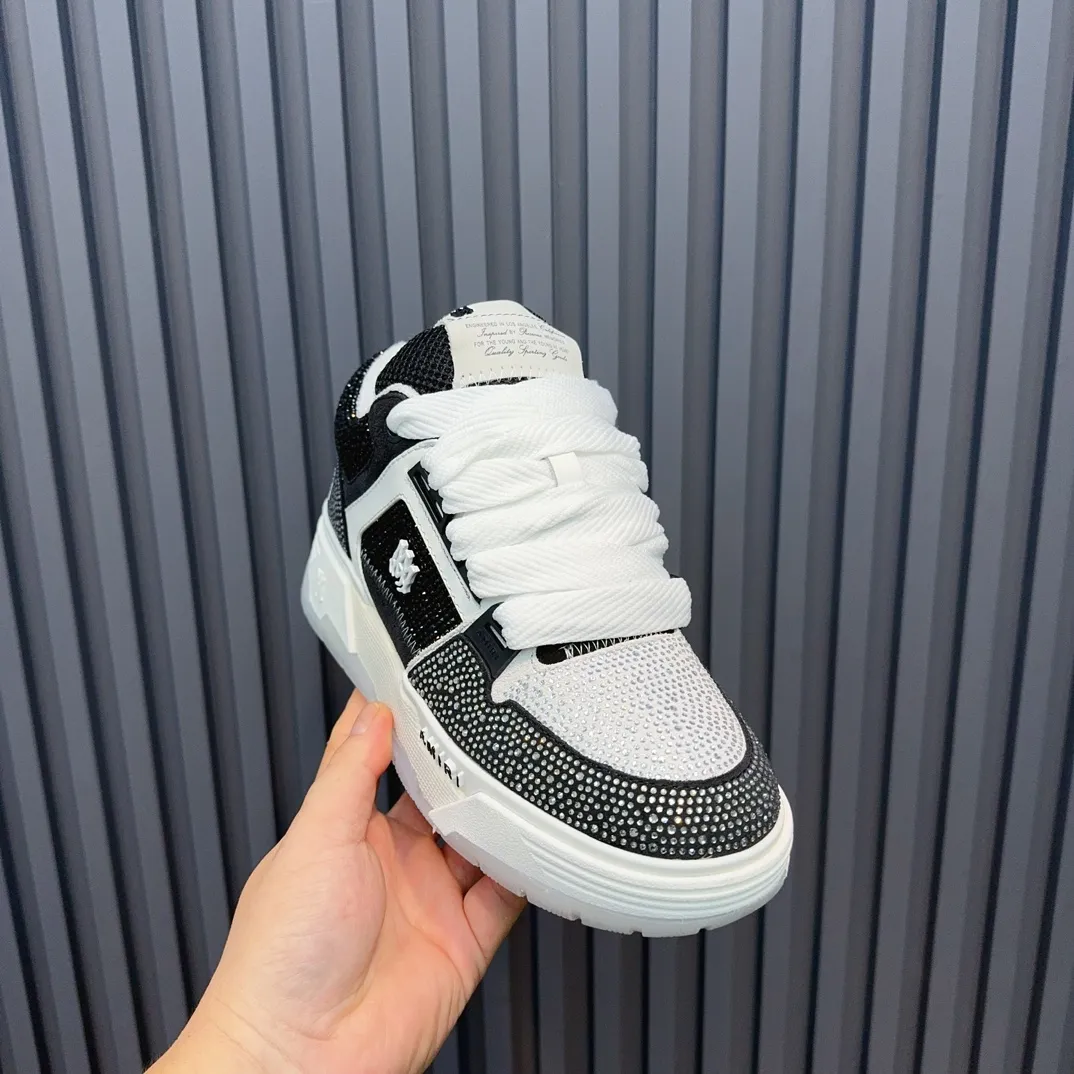 Men's shoes 💰760💰 AMIRI AMIRI fashion brand hot sale 🔥 Available all year round, couples 💑 Official website synchronization Imported fabrics 1⃣️ vs 1⃣️ replica, original factory special original sole, 35-45 (45. non-refundable)